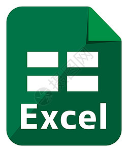 excel表格下载Excel 图标主要文件格式矢量图标插图颜色 versio插画