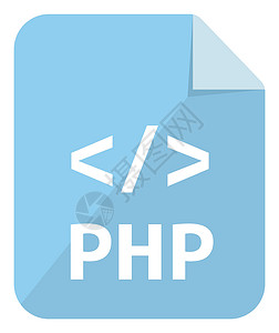 php编程PHP 图标主要编程语言矢量图标插图颜色 versio插画