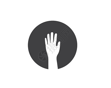 手部护理标志模板矢量 ico会议工作孩子伙伴手指队伍合作帮助插图友谊合伙高清图片素材