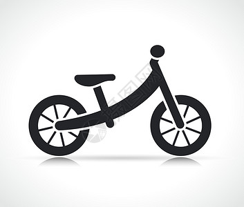 矢量儿童平衡自行车 ico背景图片