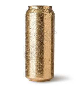 金罐戒指可乐茶点宏观金属金子蓝色酒精液体苏打背景图片