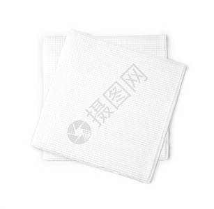 纸面纳皮金白色正方形厨房餐巾纸餐巾背景图片