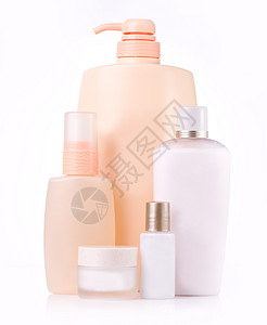 化妆品瓶奢华塑料药品洗剂治疗洗发水产品润肤卫生瓶子背景图片