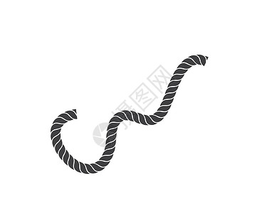 环形图标绳子矢量图标插图设计黄麻电缆圆圈装饰圆形航行风格收藏边界白色插画