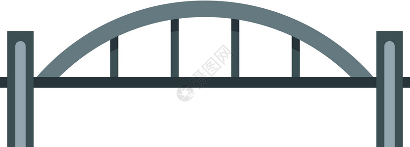宝带桥带拱形栏杆的桥纪念碑建筑旅游石头旅行运输金属甲板通道柱子插画