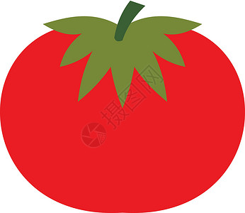 平面样式中的番茄图标背景图片