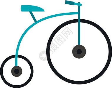 高惠勒复古自行车插画