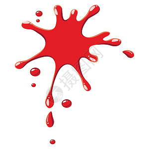 血红色红色的血滴 ico设计图片