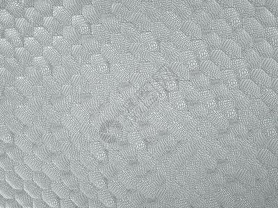 鳄鱼皮或鳄鱼皮六边形白色缝合纹理材料渲染荒野商业插图纺织品菱形皮革3d针脚背景图片
