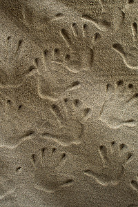 San 的手印假期海滩背景图片