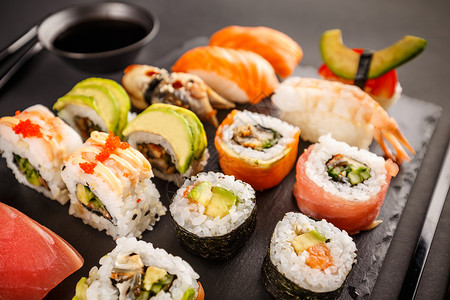 日语最爱的食物寿司背景图片