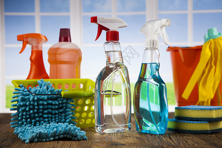 各种清洁用品 设备背景以及各类清洁品液体洗手间窗户工作手套产品工具消毒剂橡皮海绵洗碗碟高清图片素材