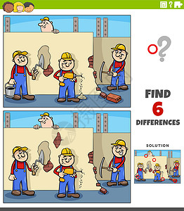 工人卡通形象与卡通工作者的差异教育游戏设计图片