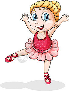 小女孩跳芭蕾舞高加索芭蕾舞设计图片