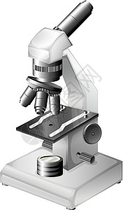 电子显微镜扫描显微仪器插画