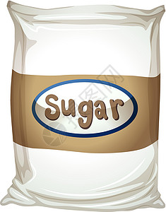 一包糖化合物标签圆形包装蔗糖乳糖颗粒剂海豹甘蔗短链背景图片