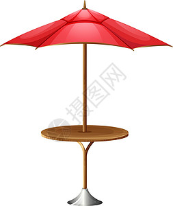 带雨伞的桌子木工表格木板绘画家具阳光伞兵阳伞天线柱子背景图片