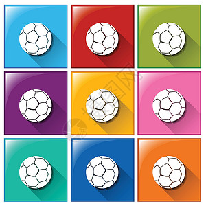 带球的按钮卵形用户边缘球形双方白色圆圈行动纽扣红色背景图片