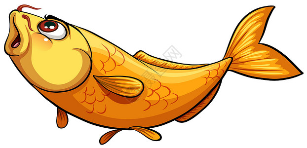 富豪海女神鳃黄色的大鱼动物海洋叶鳍绘画白色轴承避难所下巴颅骨射线设计图片