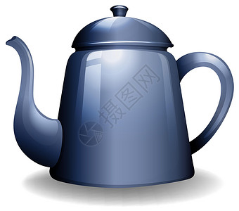 克特尔茶壶早餐小吃卡通片蓝色咖啡墙纸绘画用具液体背景图片