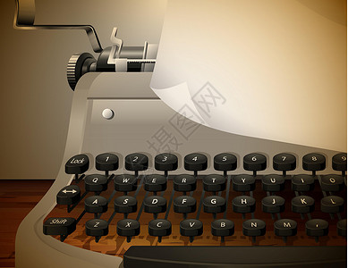 空格键打字技术印刷办公室打字机工具商业卡通片器具字母配饰设计图片
