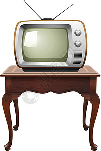 电视橡木绘画棕色桌子古董技术频道娱乐音乐家具背景图片
