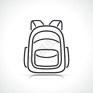 背包或书包 ico学校插图旅行行李学生青年旅游背景图片