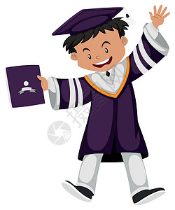 穿紫色毕业装的男人设计图片