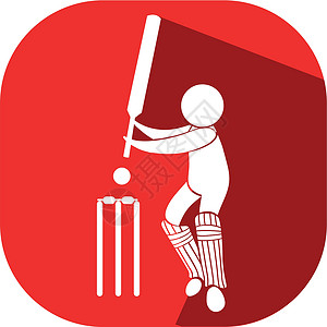 红色 badg 上板球运动图标设计高清图片
