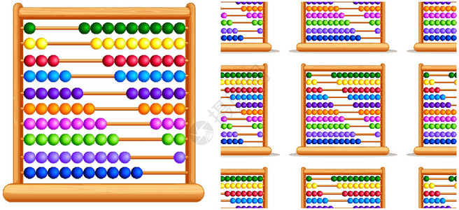 无缝设计模式隔离在惠特团体墙纸数学插图包装卡通片绘画教育艺术背景图片