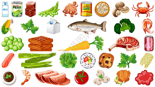 芫荽植物中药材食品隔离套寿司生物饮料植物蔬菜午餐沙拉团体芫荽卡通片设计图片