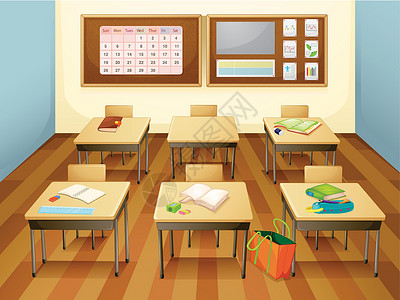 引导员注意事项教室书籍老师木头学校注意孩子们办公桌教育孩子房间设计图片