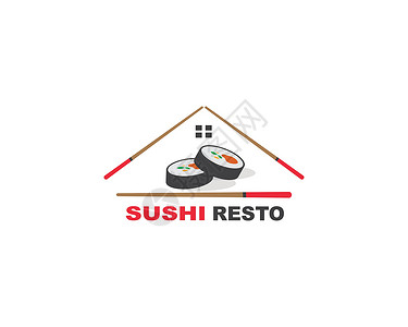握寿司sushi 矢口图标标签插图设计寿司饺子竹子厨房涂鸦餐厅面条食物筷子烹饪插画