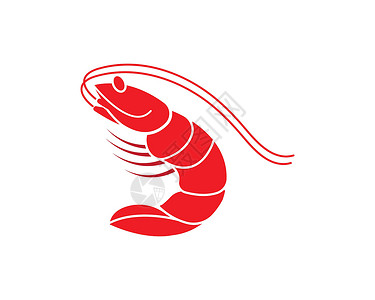 烤的虾红色龙虾插龙虾设计样板餐厅插图标识卡通片艺术红色菜单海鲜食物螃蟹插画