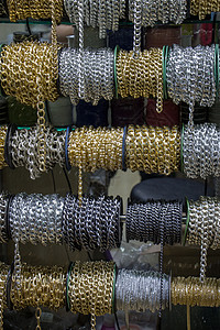 装饰连链卷金属力量安全背景图片