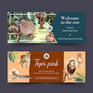 动物园门票自然大象图片素材
