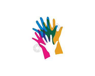 手部护理标志模板矢量 ico帮助插图圆圈合作伙伴力量工作公司孩子合伙关心高清图片素材