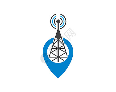 雷达标志它制作图案塔信号标志图标矢量图全球广播车站天线电讯收音机网络互联网数据雷达设计图片