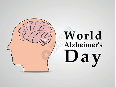 世界老年痴呆症日背景疾病女士紫色病人插图困惑男性记忆世界头脑背景图片