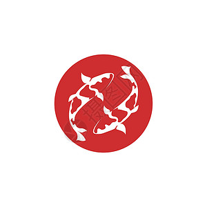 鱼标志模板品牌推广标签宠物野生动物公司鲤鱼动物锦鲤食物背景图片