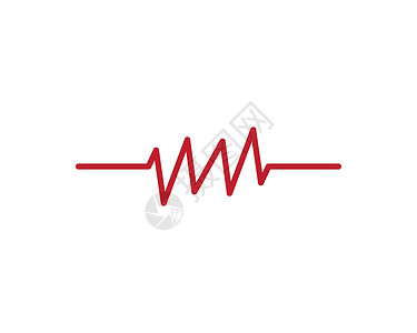 脉冲符号矢量 ico黑色有氧运动药品海浪波形插图心电图白色医疗商业背景图片