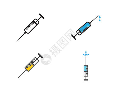 胰岛素注射器注射器符号药店免疫蓝色治疗插图疾病胰岛素剂量临床医院插画