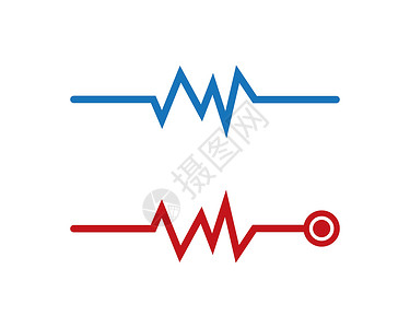 脉冲符号矢量 ico黑色标识音乐技术波浪曲线海浪有氧运动白色医疗背景图片