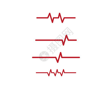 脉冲符号矢量 ico速度技术海浪心电图标识曲线黑色医院有氧运动音乐背景图片