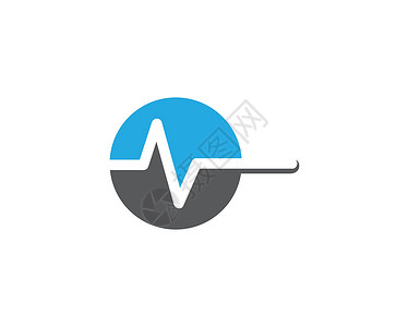 脉冲符号矢量 ico技术白色商业插图有氧运动波浪医院曲线黑色波形背景图片