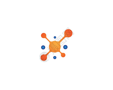 数据分子分子矢量 ico化学家数据医疗原子插图粒子技术标识白色科学插画