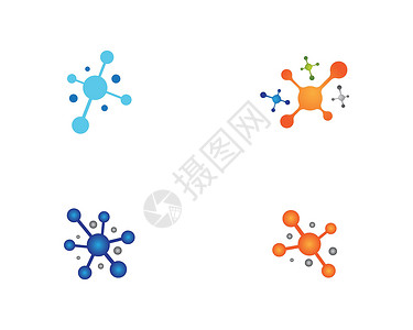 分子矢量 ico标识化学家原子化学遗传学插图医疗化学品细胞科学背景图片