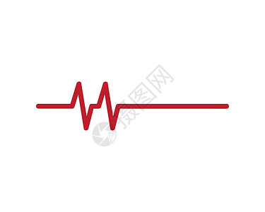 脉冲符号矢量图标它制作图案有氧运动技术曲线医疗商业黑色海浪音乐心电图波形背景图片