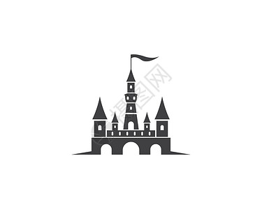 塔标识城堡矢量 ico标识艺术纪念碑童话堡垒建筑建筑学王国房子故事插画
