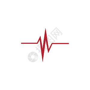 脉冲符号矢量图标插图设计标识商业心电图白色音乐波浪速度波形医院有氧运动背景图片